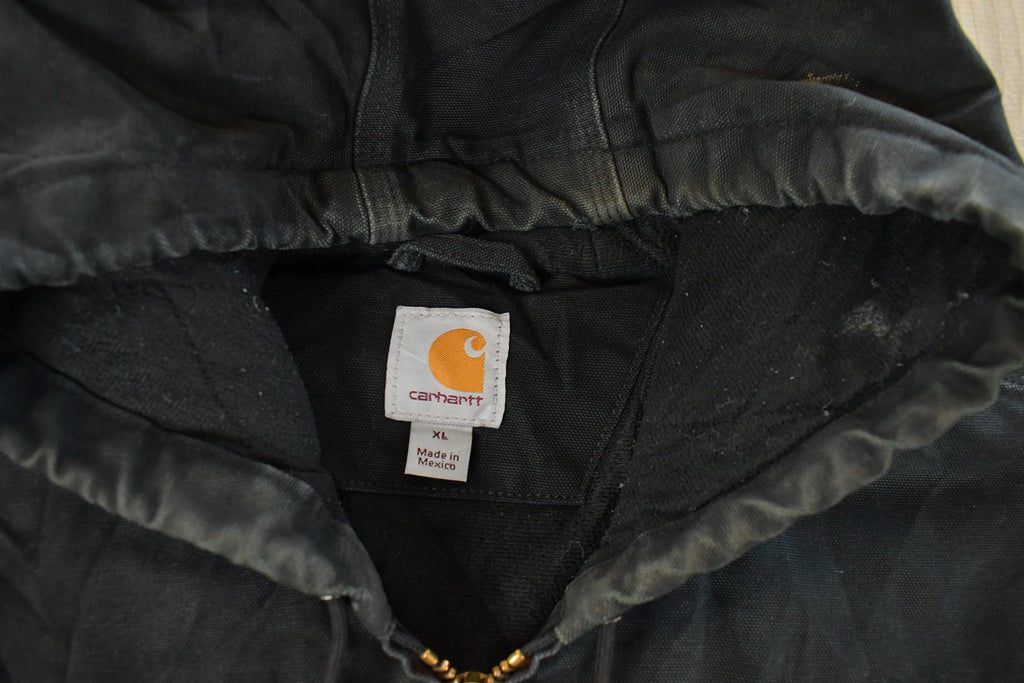 Vintage 1990s Carhartt Distressed Hooded Jacket Men's XL