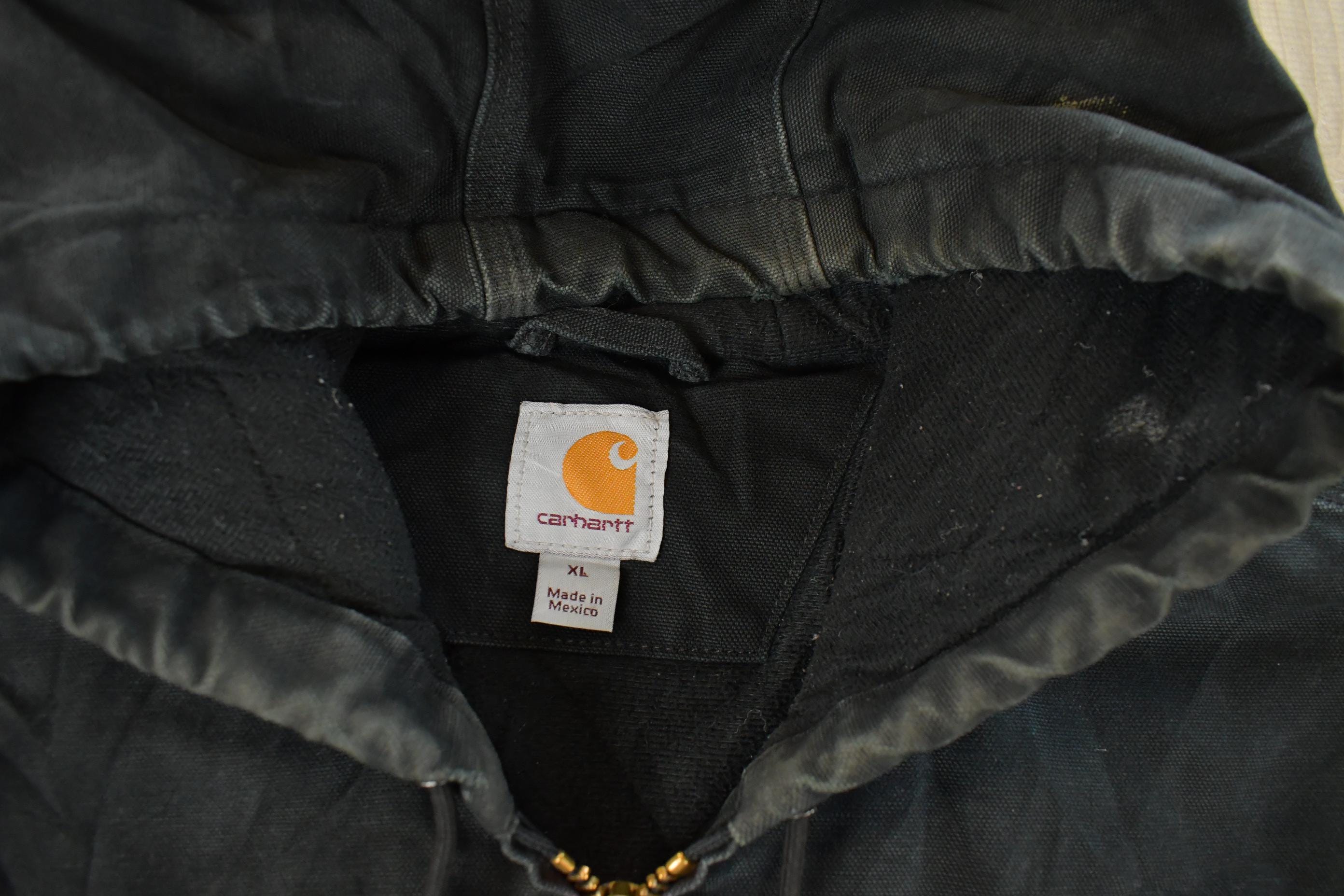 Vintage 1990s Carhartt Distressed Hooded Jacket Men's XL
