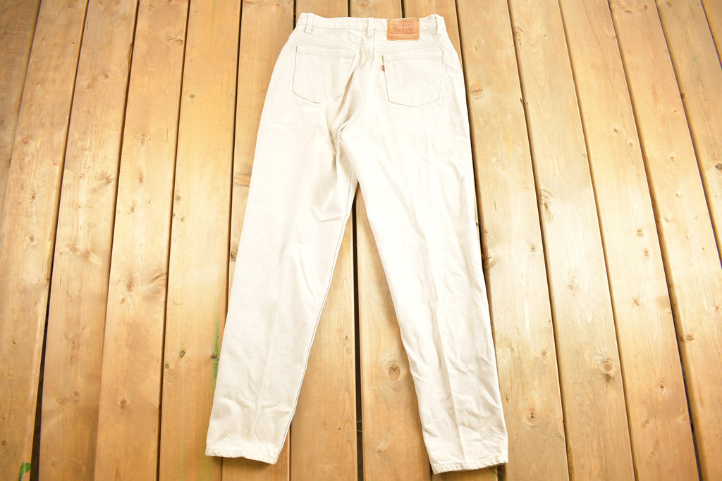 Vintage 1990s Levi's 512 White Denim Women's Jeans Size 30 x 30