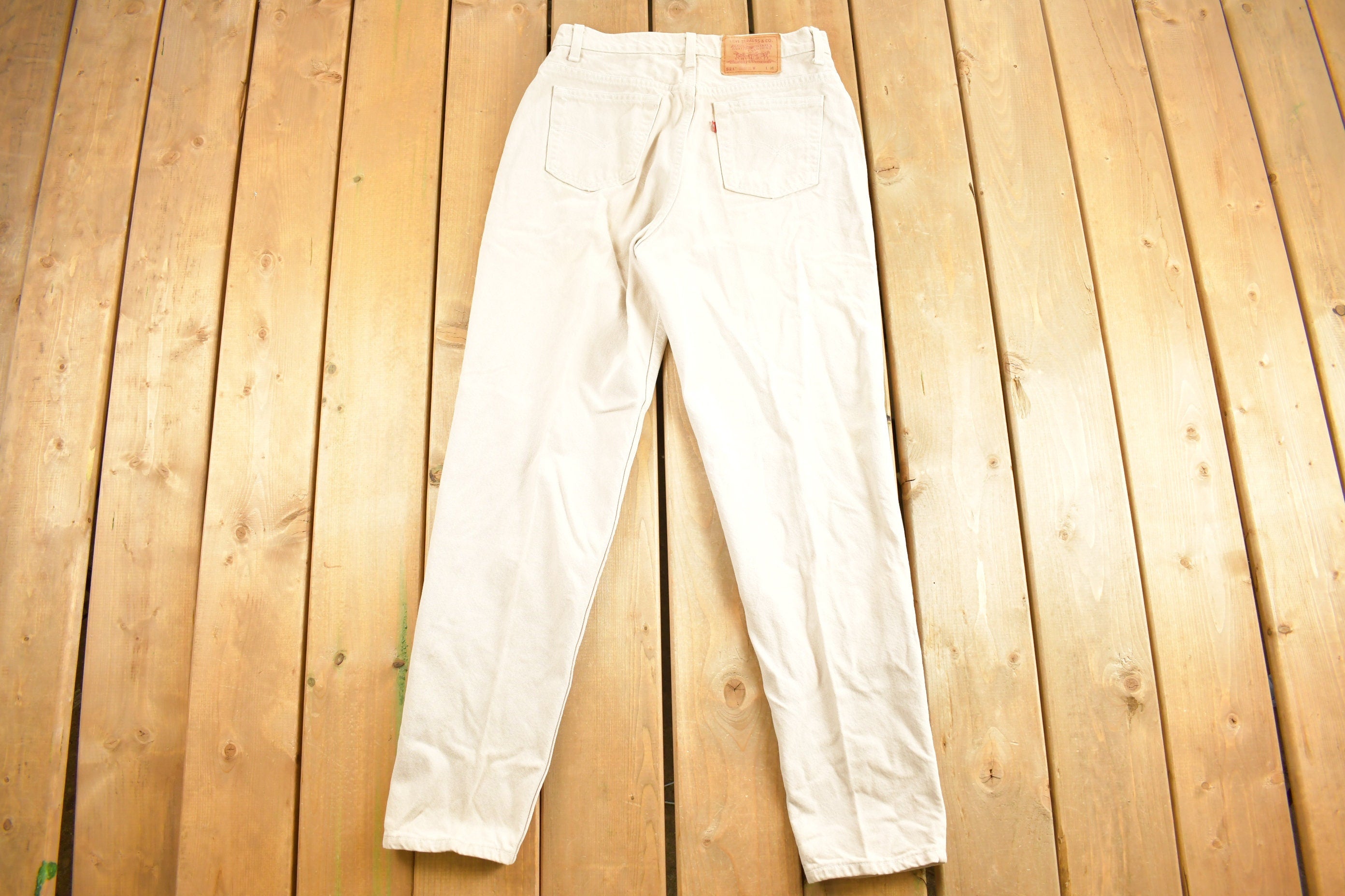 Vintage 1990s Levi's 512 White Denim Women's Jeans Size 30 x 30 / Vintage Denim / Streetwear / Vintage Denim / Made In USA / Vintage Levi's