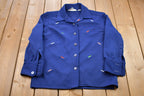 Vintage 1990s K Mart Embroidered Button Up Shirt