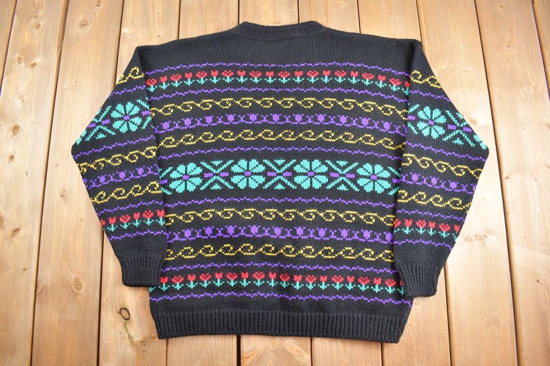 Vintage 1980s Alicia Knitted Crewneck Sweater