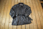 Vintage 1990s Pelle Studio Leather Waist Coat - 3X