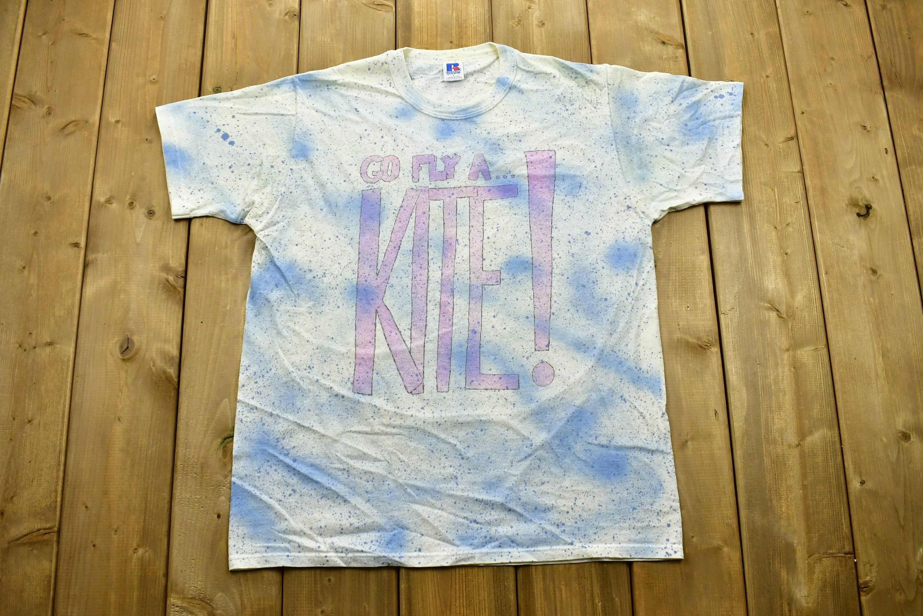 Vintage 90's "Go Fly A Kite" Confetti T-Shirt