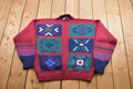 Vintage Geometric Design Knitted Sweater