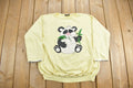 Vintage 1985 Zoo Crew Panda Graphic Crewneck Sweatshirt