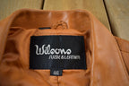 Vintage 1980s Wilson Suede & Leather Silk Lined Coat