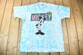 Vintage 1990s Disney Mickey Mouse Michigan Tie Dye Cartoon T-Shirt