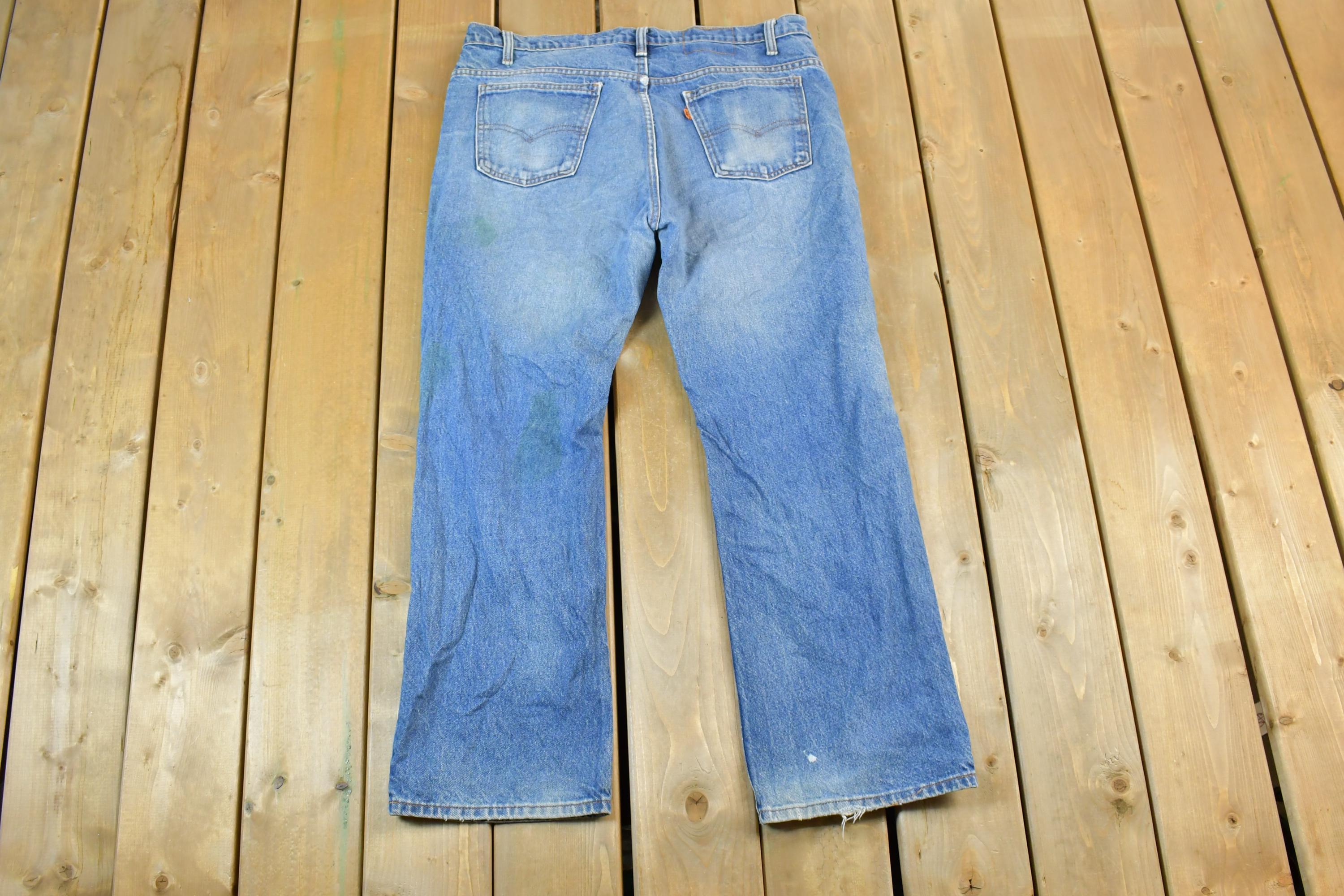 Vintage 1990s Levi Strauss Orange Tab Denim Jeans Size 30 x 32