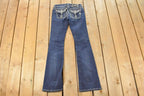 Vintage Deadstock Y2K Miss Me Bedazzled Low Rise Jeans Women's Size 26x31