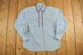 Vintage 1990s Womens Embroidered Denim Button Up Shirt