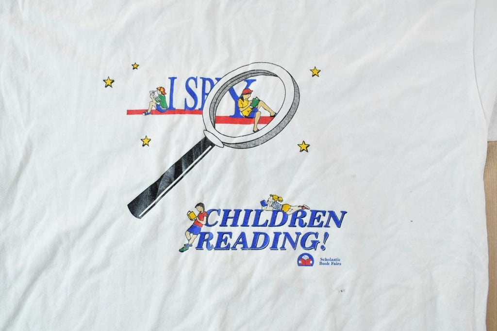 Vintage 1990s I Spy Children Reading Souvenir T-Shirt