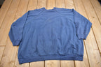 Vintage 1980s Distressed Blank Raglan Crewneck Sweatshirt