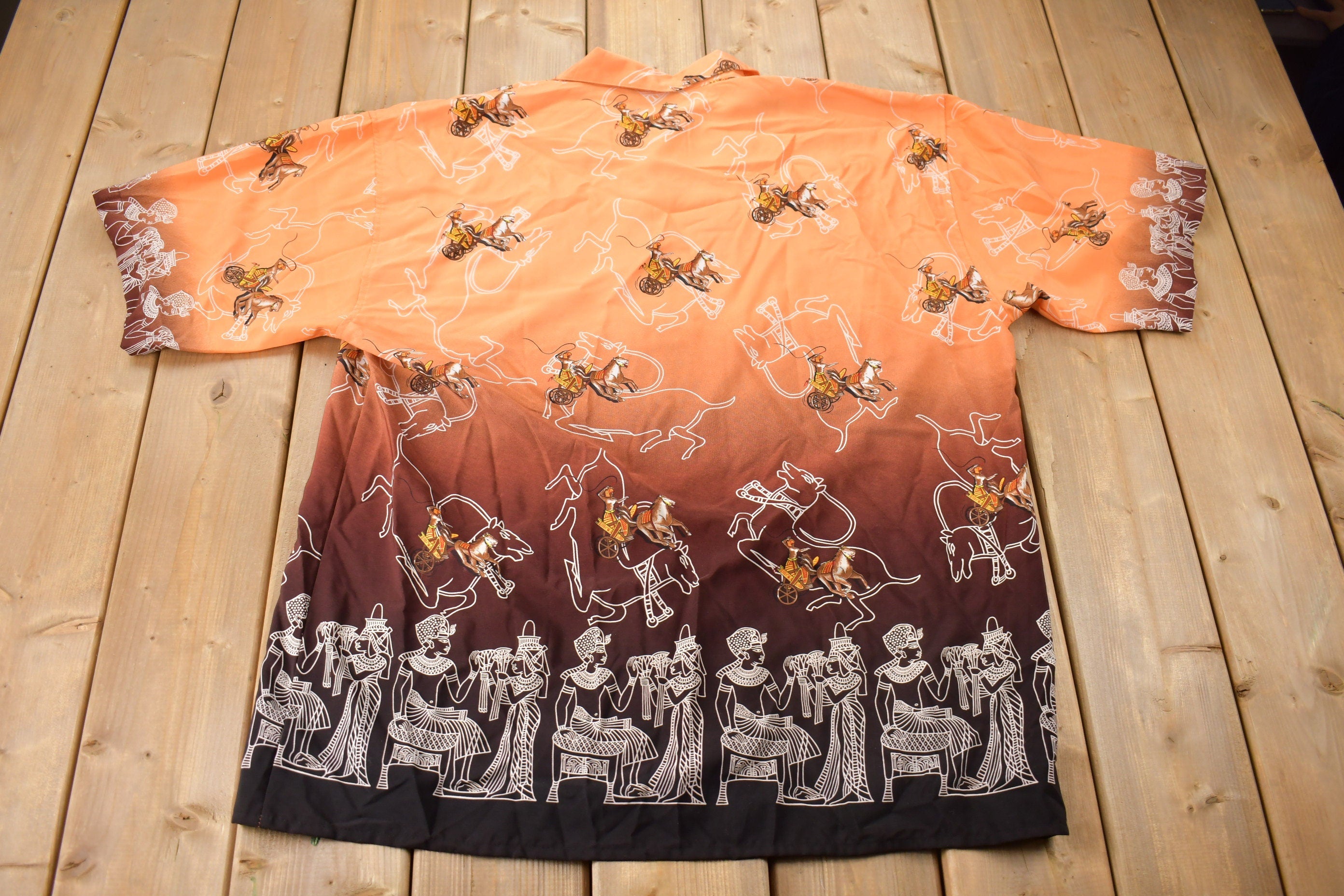Vintage 1990s Ultimate Sport RGC All Over Print Button Up Shirt