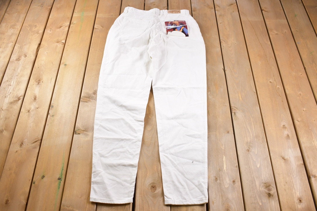 Vintage 1990s Riders White Denim Jeans Size 30 x 33