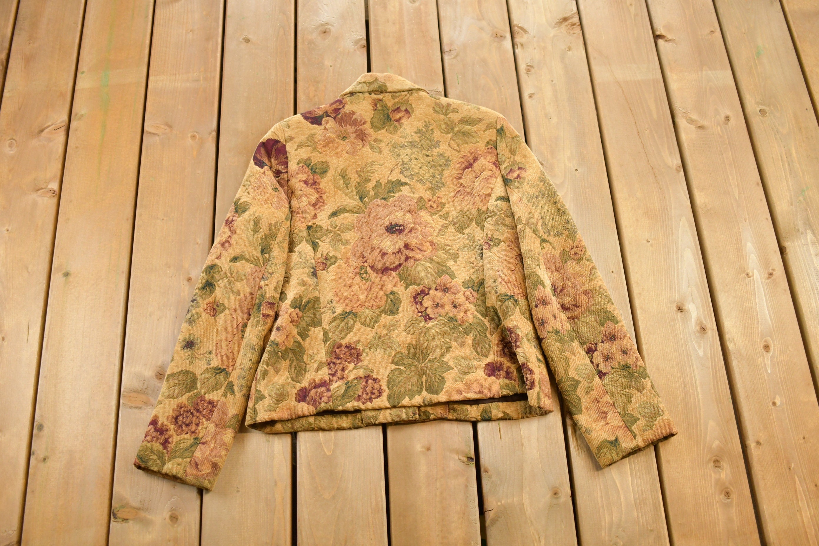 Vintage 1990s Softworks All Over Print Corduroy Blazer
