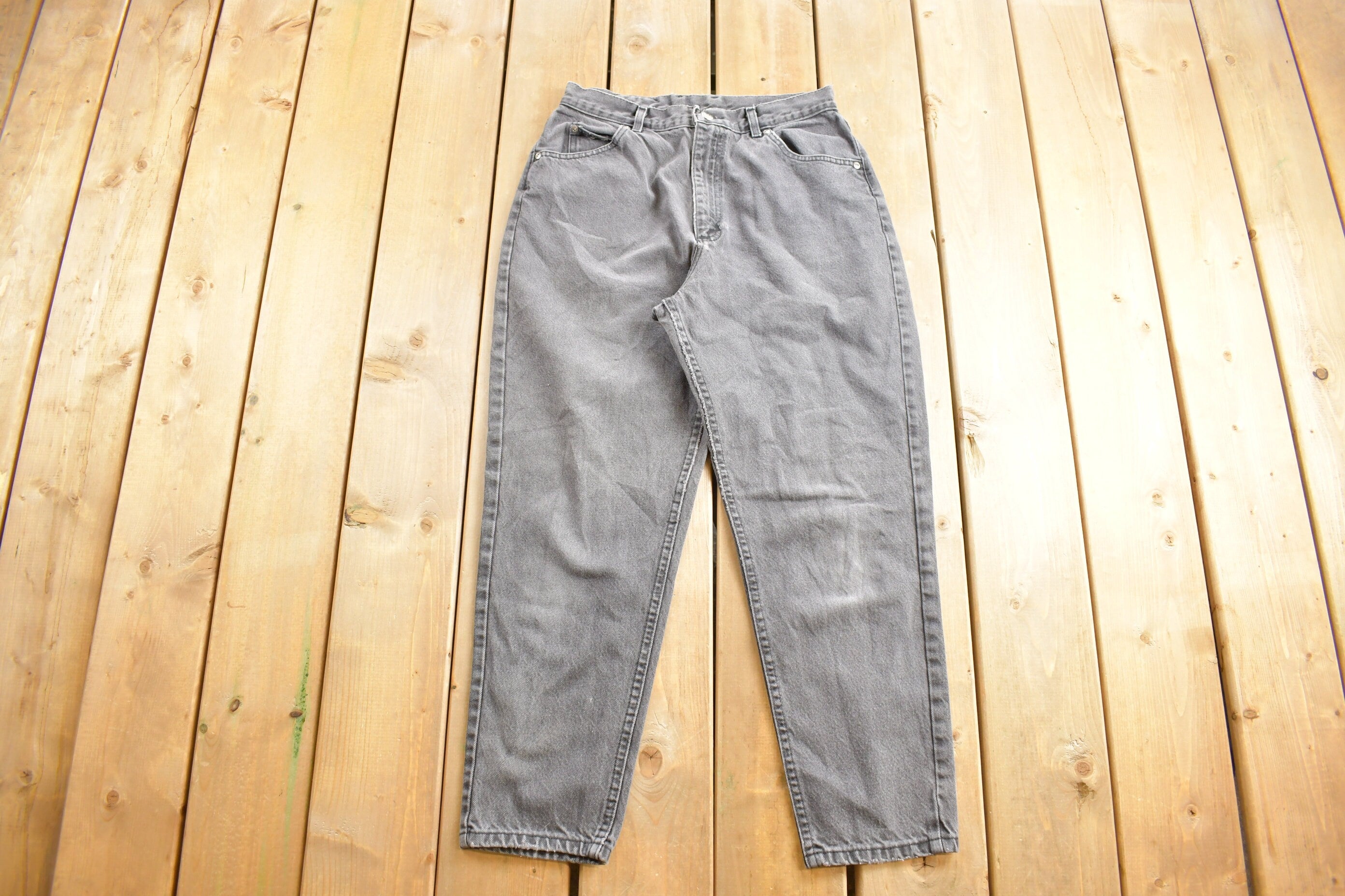 Vintage 1980s Lee Grey Denim Women's Jeans Size 29 x 25.5