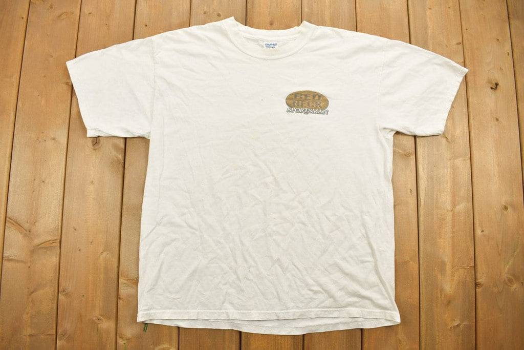 Vintage 1990s Funny Red Neck Sportsman Graphic T-Shirt