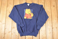 Vintage 1990s Winnie The Pooh Graphic Print Cartoon Crewneck Sweatshirt Mens L