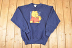 Vintage 1990s Winnie The Pooh Graphic Print Cartoon Crewneck Sweatshirt Mens L