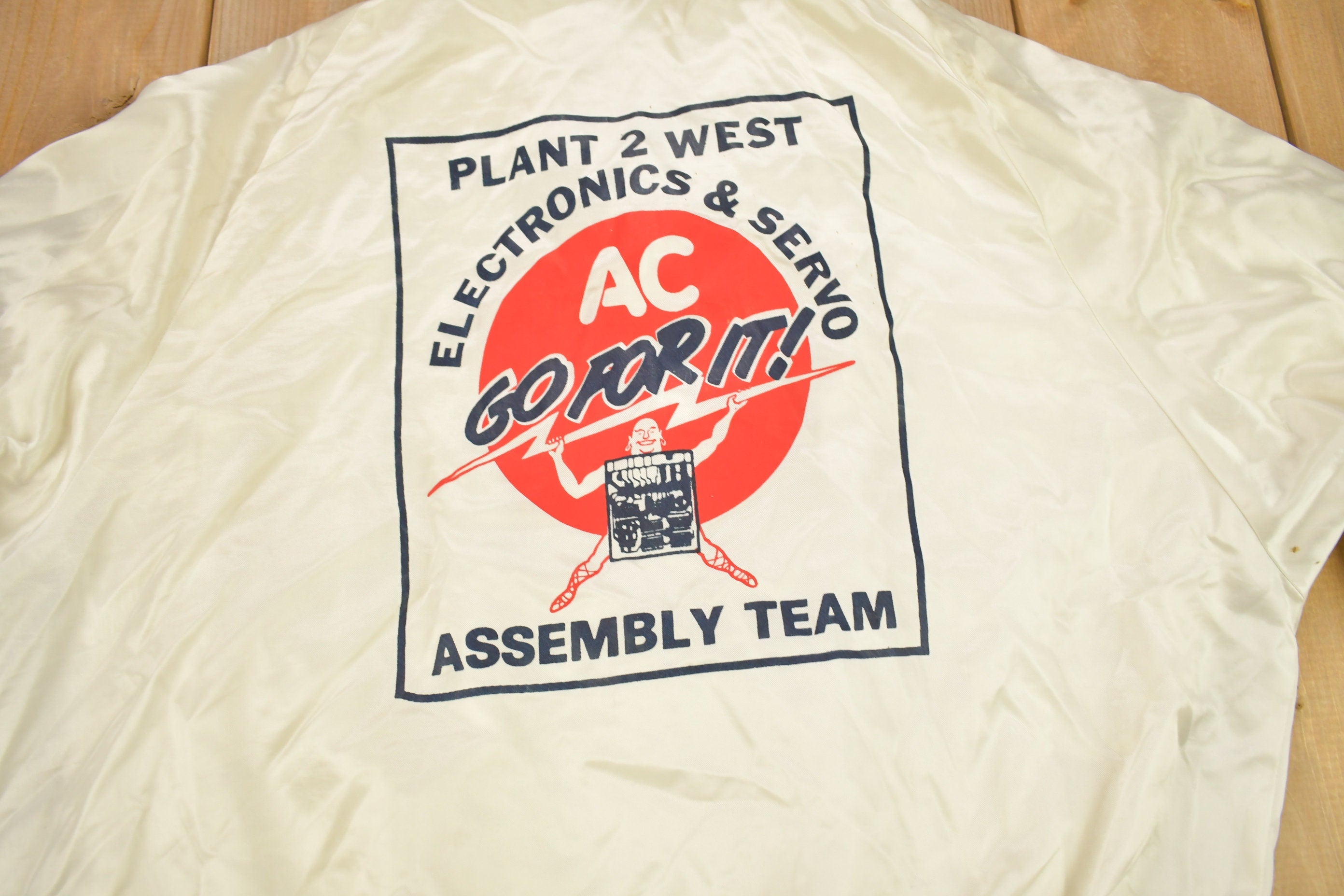 Vintage 1970s Plant 2 West Electronics & Servo Windbreaker Jacket