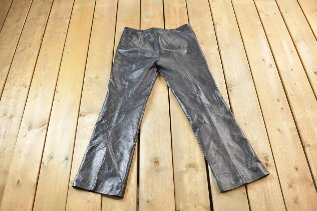 Vintage 1980's Danier Leather Pants Size 26 x 28