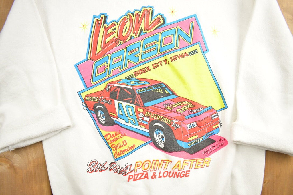 Vintage 1990s Leon Carson Sioux City Iowa Crop Sleeve Crewneck