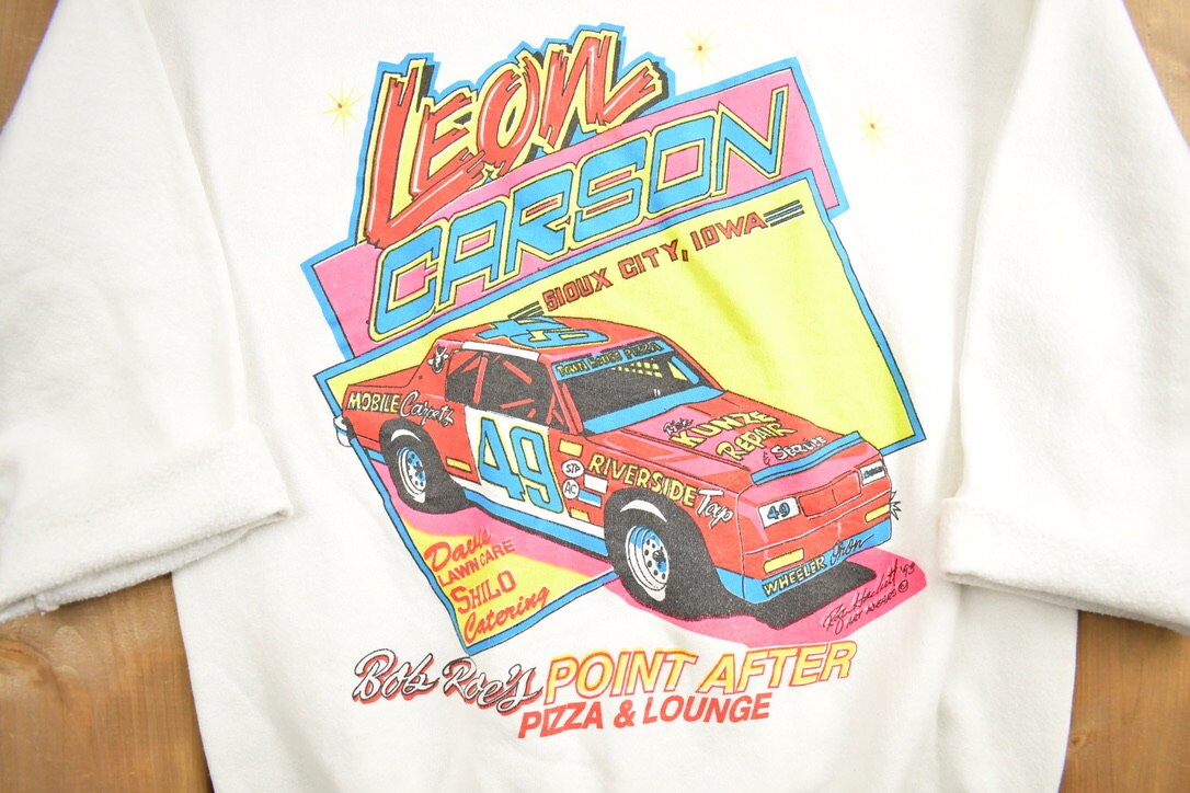 Vintage 1990s Leon Carson Sioux City Iowa Crop Sleeve Crewneck