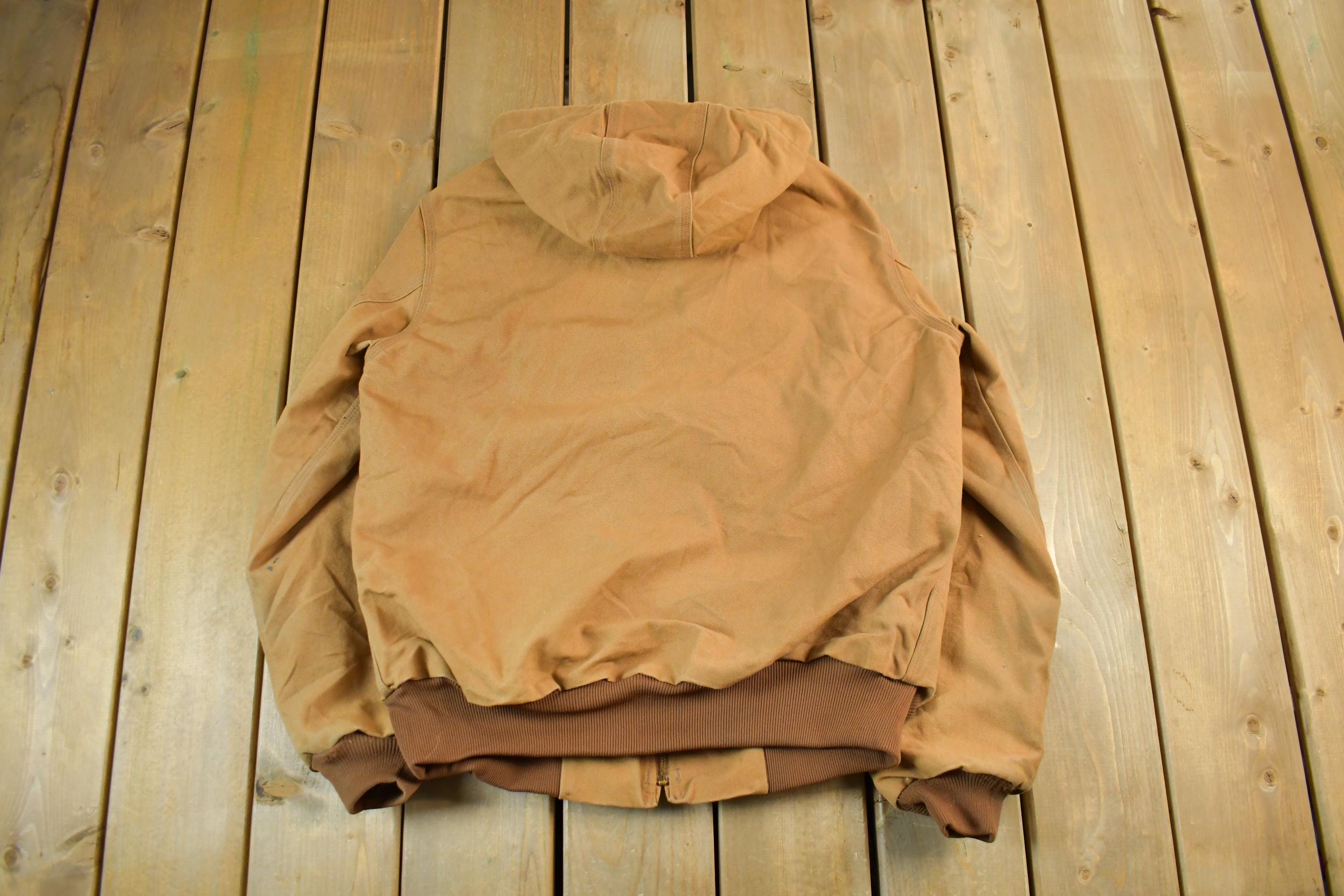 Vintage 1990s Carhartt Hooded Jacket Men's Medium