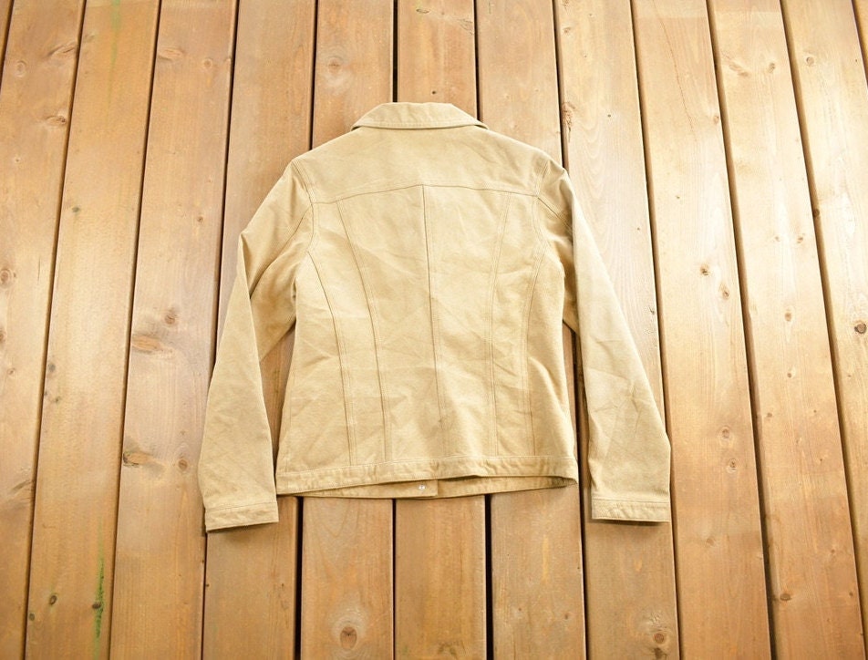 Vintage 1990s Geoffrey Beene Leather Suede Jacket