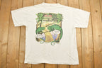 Vintage 1997 Budweiser King Of Beers Lizard Graphic T-Shirt