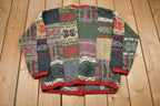Vintage 1990s Simons All Over Print Cardigan Sweater