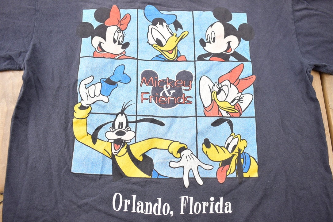 Vintage 1990s Disney Mickey Unlimited Orlando Florida T-Shirt  Mickey Unlimited  Souvenir T Shirt  American Streetwear  Vintage Disney