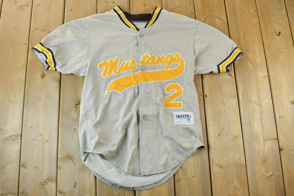 Vintage 60s DeLong MLB Mustangs Baseball Jersey