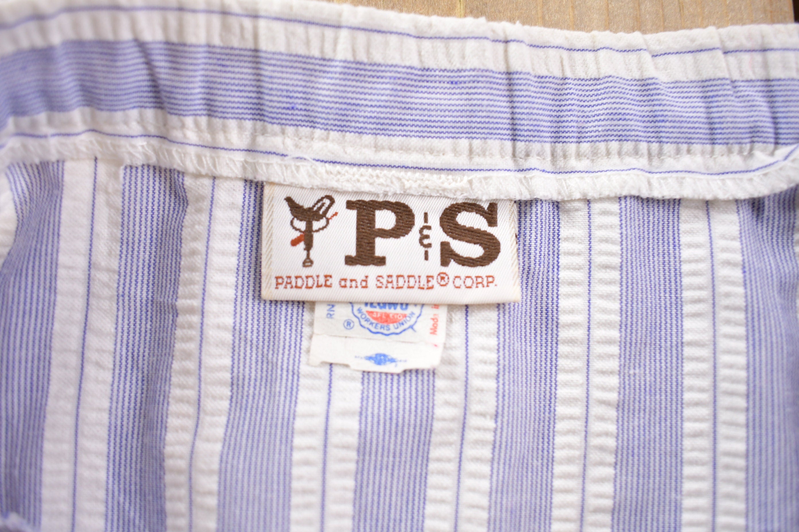 Vintage 1980s Paddle and Saddle Corp. Striped Skirt Size 30 x 28