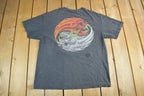 Vintage 1997 Metallica Pushhead Flaming Yin Yang Head Rebel Band T-Shirt Men's XL