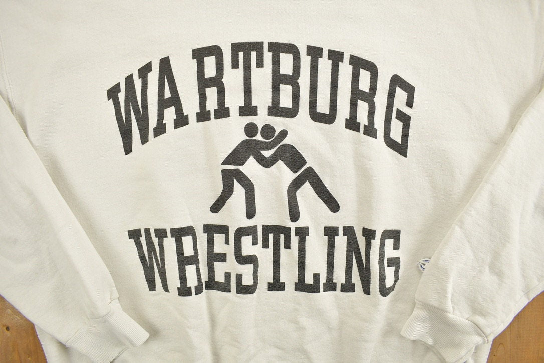 Vintage 1990s Wartburg Wrestling Champion Premium Reverse Weave Sweatshirt