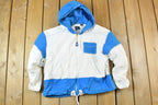 Vintage 1990s Liz Sport Petite Mid Weight Hooded Windbreaker Spring Jacket
