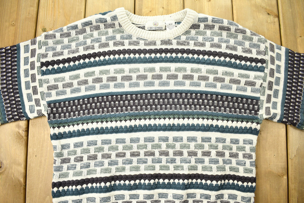 Vintage 1990s Cricketeer 3D Knitted Crewneck Sweater