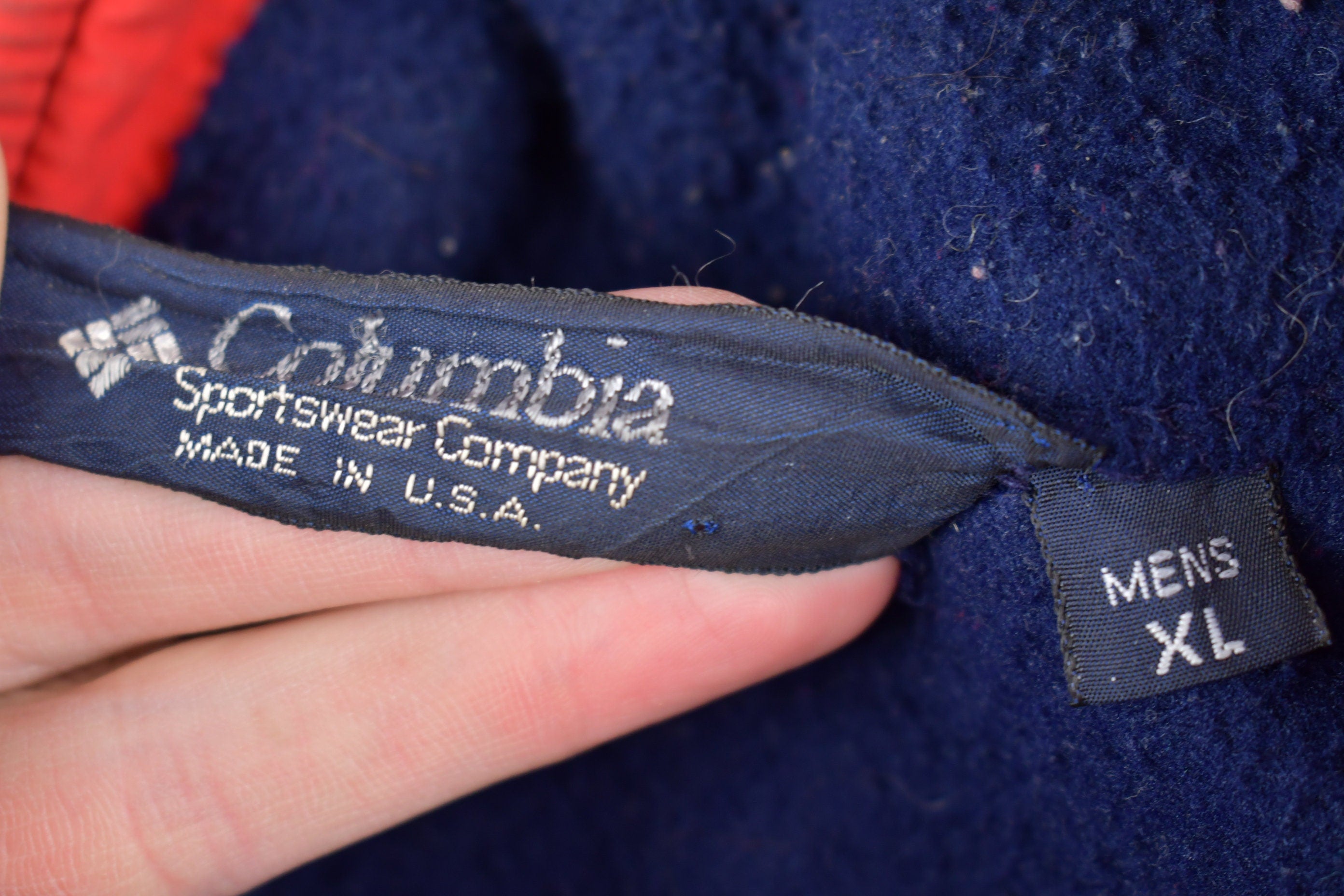Vintage 1980s Columbia Fleece Zip Up Sweater