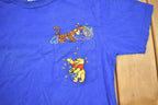 Vintage 1990s Winnie The Pooh Tigger Embroidered Pocket T-Shirt