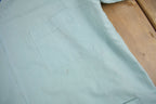 Vintage 1970s Blank Blue Zip Up Shirt  1970s Zip Shirt  True Vintage  Blank Shirt  Short Sleeve  Formal Shirt  Made In USA