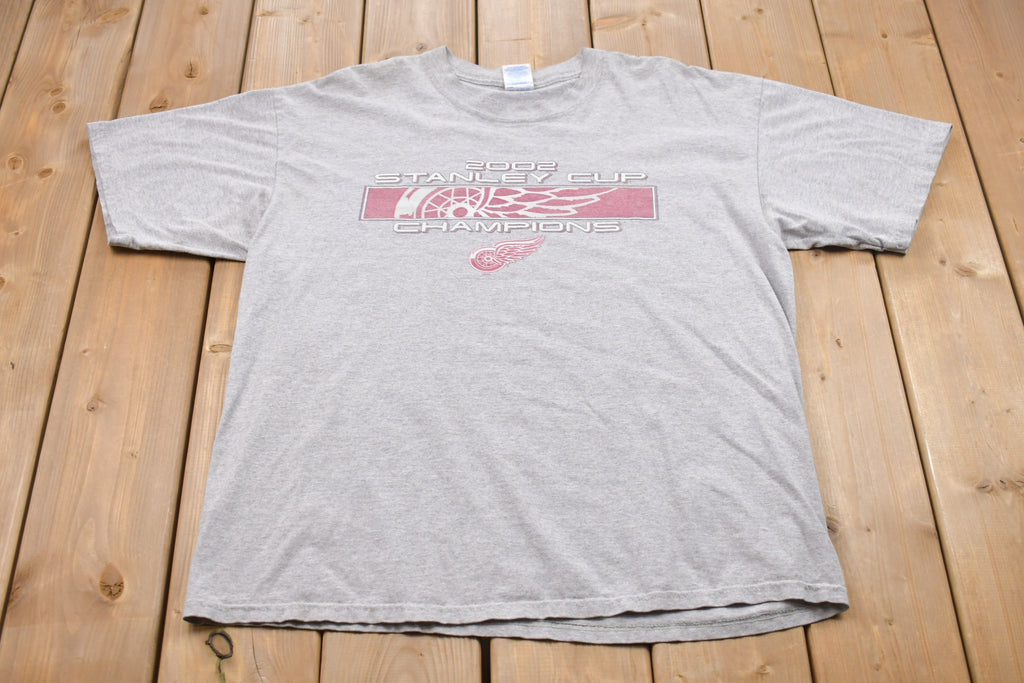 Vintage 2002 Detroit Red Wings Stanley Cup Champions T-shirt