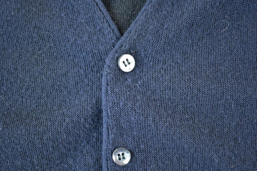 Vintage 1980s JC Penny Knit Perfect Mild Distress Cardigan Sweater Made In USA