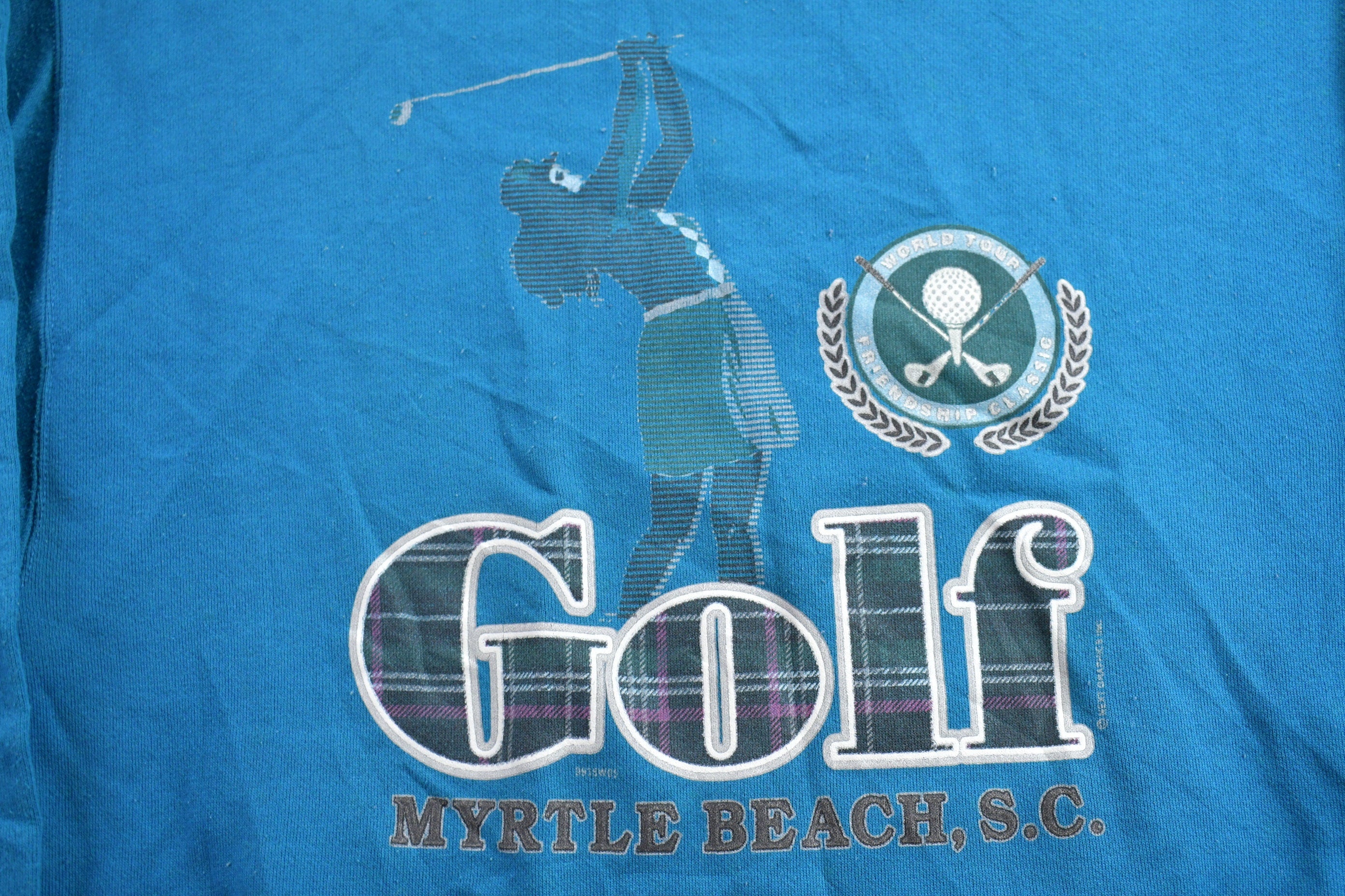 Vintage 1990s Myrtle Beach South Carolina Golf Crewneck Sweatshirt