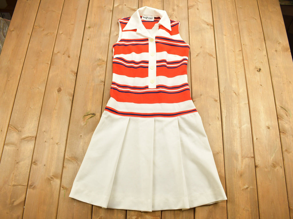 Vintage 1980s Women's Striped Dress