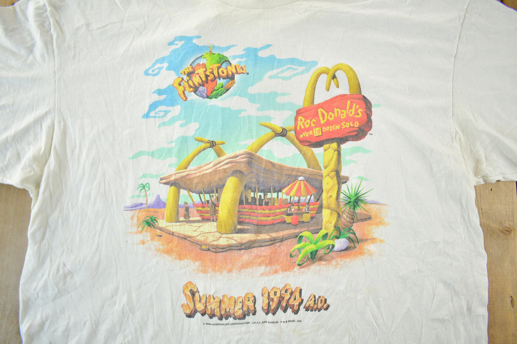 Vintage 1994 Flintstones McDonalds Graphic T-Shirt