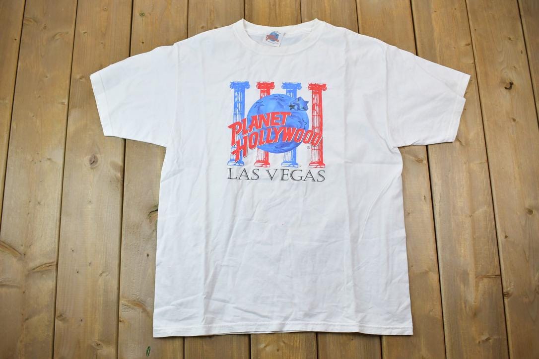Vintage 1990s Planet Hollywood Las Vegas Souvenir T-Shirt