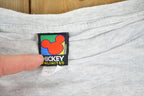 Vintage 1990s Mickey Mouse Bedtime Basics Disney Cartoon Promo T-Shirt