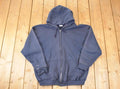 Vintage 1990s Pro Spirit Zip Up Blank Hoodie Sweatshirt Men's L